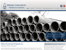 Tablet Screenshot of dhereconcrete.com